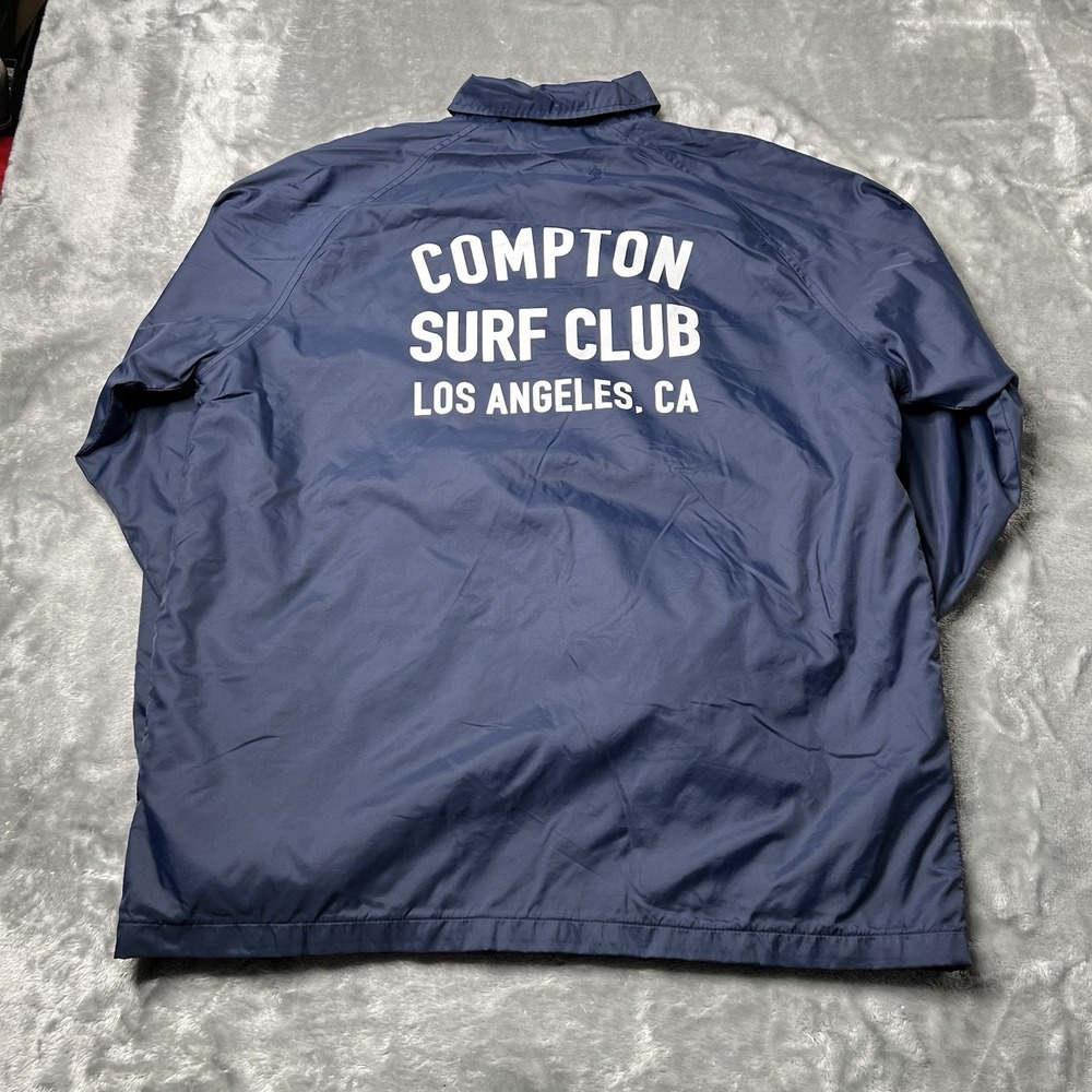 Matix Jacket Men Size Large Compton Surf Club Los Angeles Blue Windbreaker